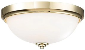 Feiss FE-MALIBU-F-BATH-PB lampa sufitowa do łazienki MALIBU 2xE27/60W/230V IP44 złota