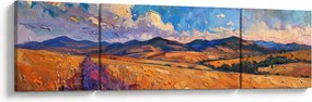 Obraz - Obraz olejny przedstawiający krajobraz (170x50 cm)