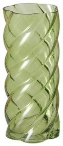 Wazon szklany z połyskiem CURVO, 30 cm