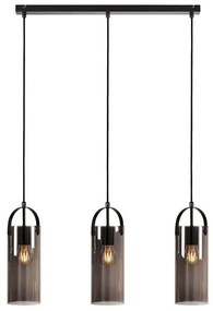 Czarna lampa wisząca Markslöjd Glory, 3 żarówki
