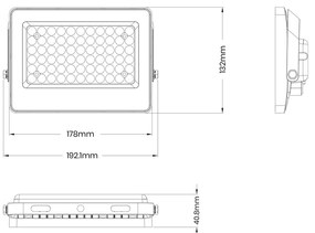 Naświetlacz Solarny Fokus 60W 900lm 6000K