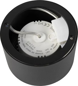 Nowoczesny plafon reflektor czarny AR111 w komplecie z LED - Expert