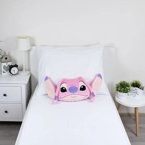 Polarowa poduszka dziecięca 41x32 cm Lilo and Stitch "Angel Pink" – Jerry Fabrics