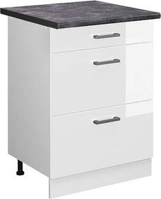 Szafka dolna do kuchni biały wysoki połysk 60x60x81.6 r-line