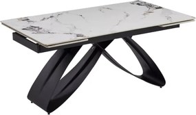 Stół rozkładany Twig 160-240 cm - nowoczesny stół do jadalni i salonu z ceramicznym blatem