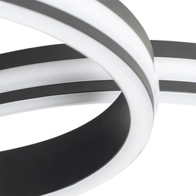 Plafon / Lampy sufitowe czarny w komplecie z LED 3-stopniowy ściemniacz 4-światła - NavaraDesignerski Oswietlenie wewnetrzne