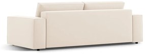 Beżowa rozkładana sofa z materiału bouclé 247 cm Jodie – Micadoni Home