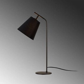 Czarna lampa stołowa z metalowym kloszem (wysokość 67 cm) Salihini – Opviq lights