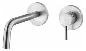 Paffoni - bateria umywalkowa do montażu podtynkowego LIGHT, stal nierdzewna