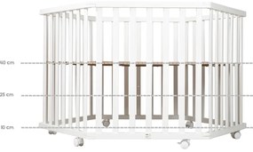 Jasnoszary kojec dla dzieci 119x104 cm Sternenzauber – Roba
