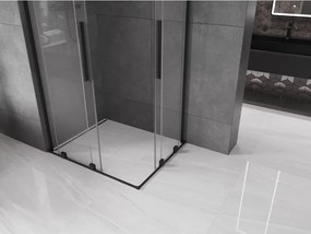 Mexen Velar L Duo kabina prysznicowa rozsuwana 90 x 80 cm, transparent, czarna - 871-090-080-02-03-70
