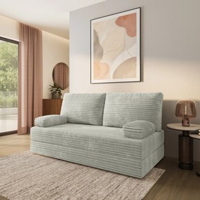 Masseno Sofa piankowa SILAR z funkcją spania - Jasnoszary - TILIA 83 / Bez stelaża