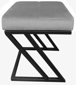 Pufa ZETA LOFT ławka taboret podnóżek metal MG17