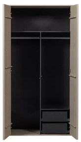 Kremowa szafa modułowa z litego drewna sosnowego 100x200 cm Daily – vtwonen