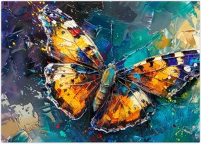 Obraz na szkle - Motyl, obraz olejny (70x50 cm)