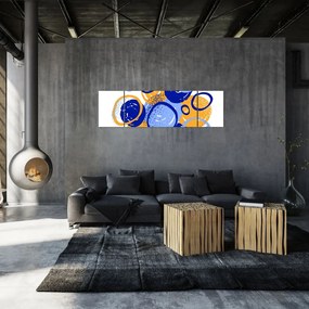 Obraz - Jasny motyw z kółkami (170x50 cm)