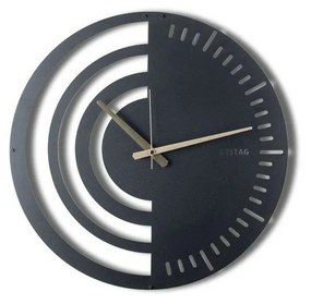 Zegar ścienny Chrono Black, 50 x 50 cm