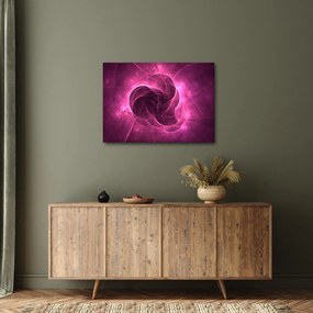 Obraz nowoczesnej różowej abstrakcji (70x50 cm)