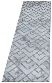 Dywan ekskluzywny Naxos mozaika szaro-brązowy 80 cm x 250 cm