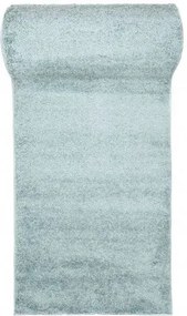 Jasnoniebieski chodnik dywanowy shaggy na metry F7-P94