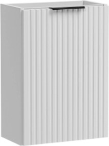Szafka wisząca pod umywalkę biała ryflowany front 40 x 22 cm ASTROS White