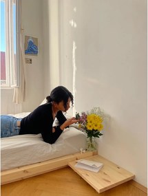 Łóżko dwuosobowe z drewna sosnowego ze stelażem 180x200 cm Dock – Karup Design