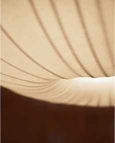 Biała lampa sufitowa z tekstylnym kloszem ø 30 cm Somar – Kave Home