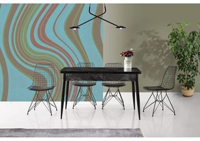 Czarne metalowe krzesła zestaw 2 szt. Tivoli – Kalune Design