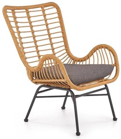 Rattanowy fotel do pokoju - Jetrus