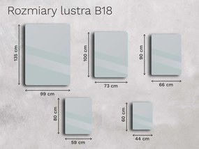 Lustro w ramie B18 44×60