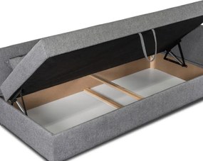 Łóżko Tapczan Młodzieżowe KARO 2 90x200 cm Narożne Szare