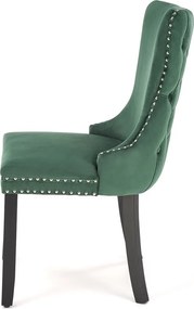 Aksamitne krzesło z ozdobnymi pinezkami Alda