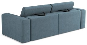 Niebieska sofa modułowa 224 cm Kalea – Makamii