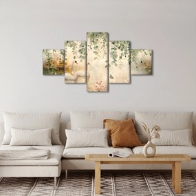Obraz - Jezioro, akwarela (125x70 cm)