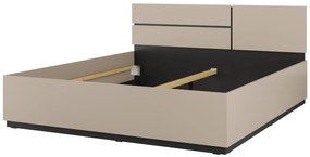 Łóżko CROSS 180x200 congo/czarne z pojemnikiem HELVETIA
