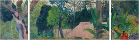 Obraz - Paul Gauguin, Te raau rahi (The Big Tree), reprodukcje (170x50 cm)