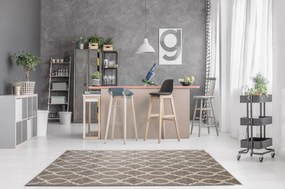 Dywan Lotto geometria jasno szary 133 cm x 190 cm