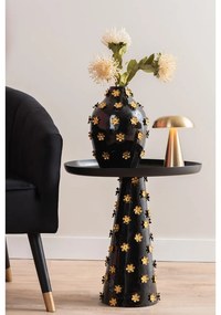 Metalowy okrągły stolik ø 50 cm Golden Flowers – Leitmotiv