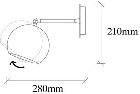 Kinkiet w kolorze brązu ø 15 cm Sivani – Opviq lights