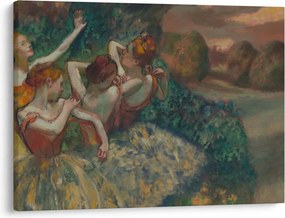 Obraz - Edgar Degas, Four Dancers, reprodukcje (70x50 cm)