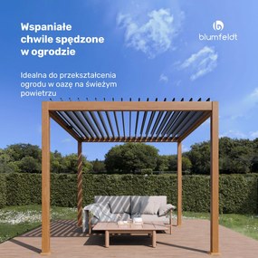 Blumfeldt LuminaHaven Pergola ogrodowa 3x3