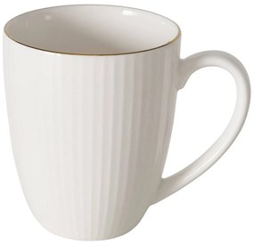 Kubek porcelanowy KELLY, biały, 400 ml