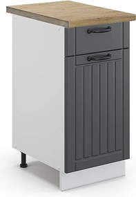 Szafka dolna do kuchni antracytowy domek wiejski 40x60x82 fame-line