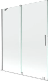 Mexen Velar parawan nawannowy 2-skrzydłowy rozsuwany 140 x 150 cm, transparent, chrom - 896-140-000-01-01