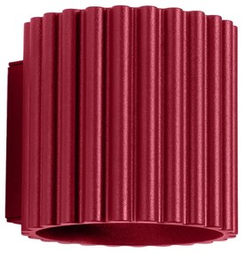 Kinkiet AURA burgund G9 ryflowany SOLLUX  LIGHTING