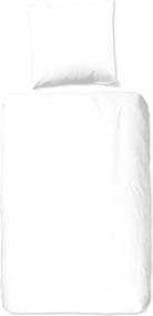 Biała bawełniana pościel jednoosobowa Good Morning Universal, 140x220 cm
