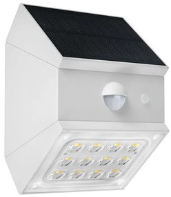 Ścienny solarny kinkiet LED z czujnikiem LED/2,5W/3,7V IP65 1200 mAh biały