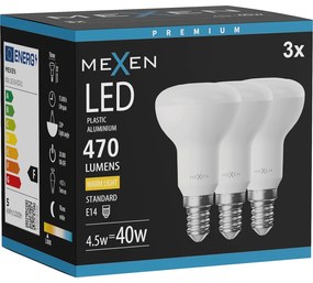 Mexen Nova 3x żarówka LED E14, R50, 4,5W, Ciepła - 3000K, 470 lm - L103-E14-0530-01x03