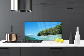 Panel Szklany Samotne Drzewo nad Morzem