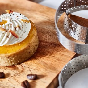 De Buyer 3098.05 perforowana okrągła rama do ciasta 12,5 cm, stal nierdzewna, 12,5 cm